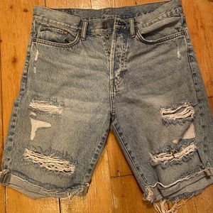 H&M Ripped Jeans Shorts